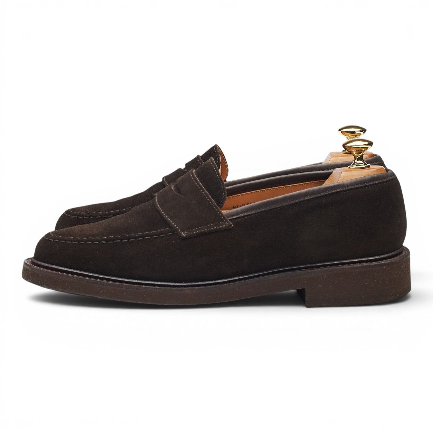 Crockett & Jones Boston mocassin suède marron UK 6.5