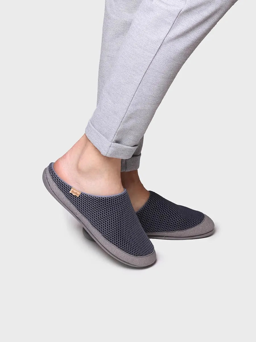 Toni Pons Niue-GC mules homme mesh gris vegan