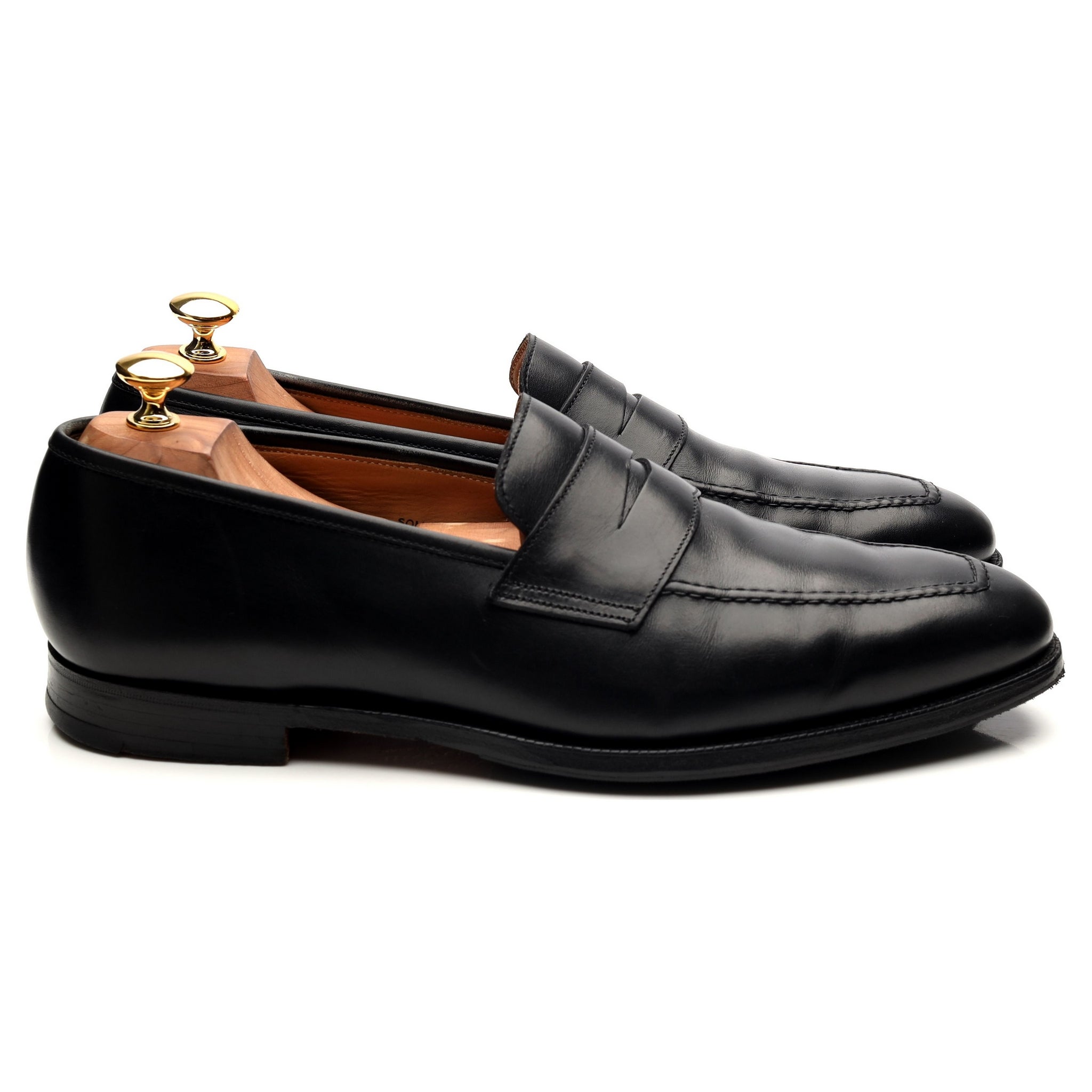 Shipton & Heneage Somerset mocassins cuir noir UK 10,5