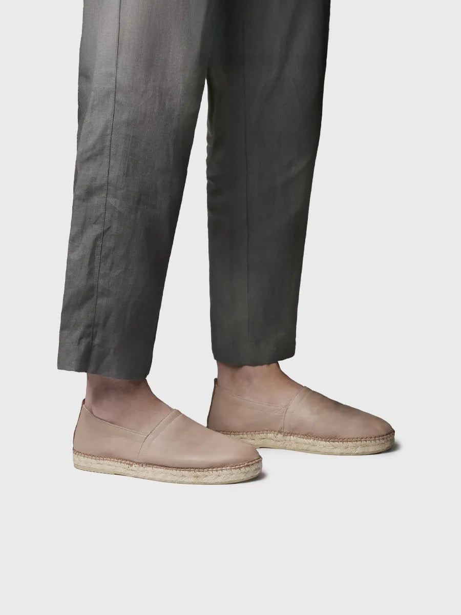 Toni Pons Mino espadrille cuir fermée homme cousue main