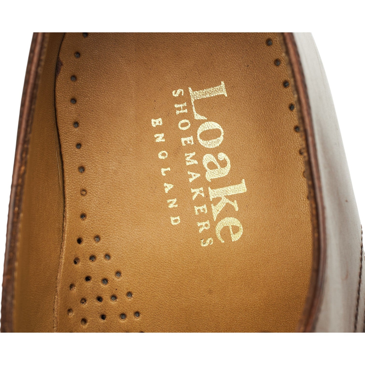Loake Battersea derby cuir marron pointure UK 7 G