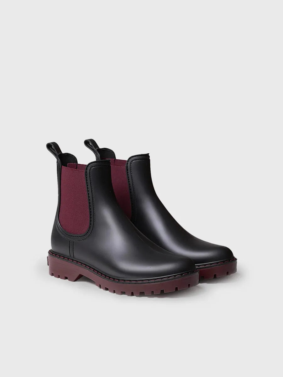 Toni Pons Cavour botte de pluie bordeaux