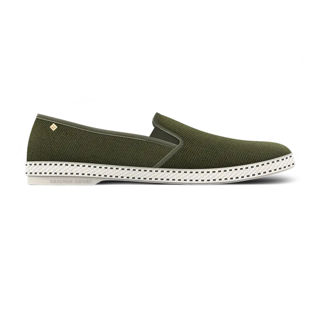 Rivieras Classic Toile espadrilles kaki coton