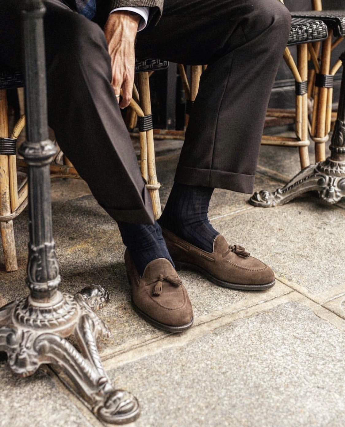 Malfroid Goodwood mocassin pompons veau velours