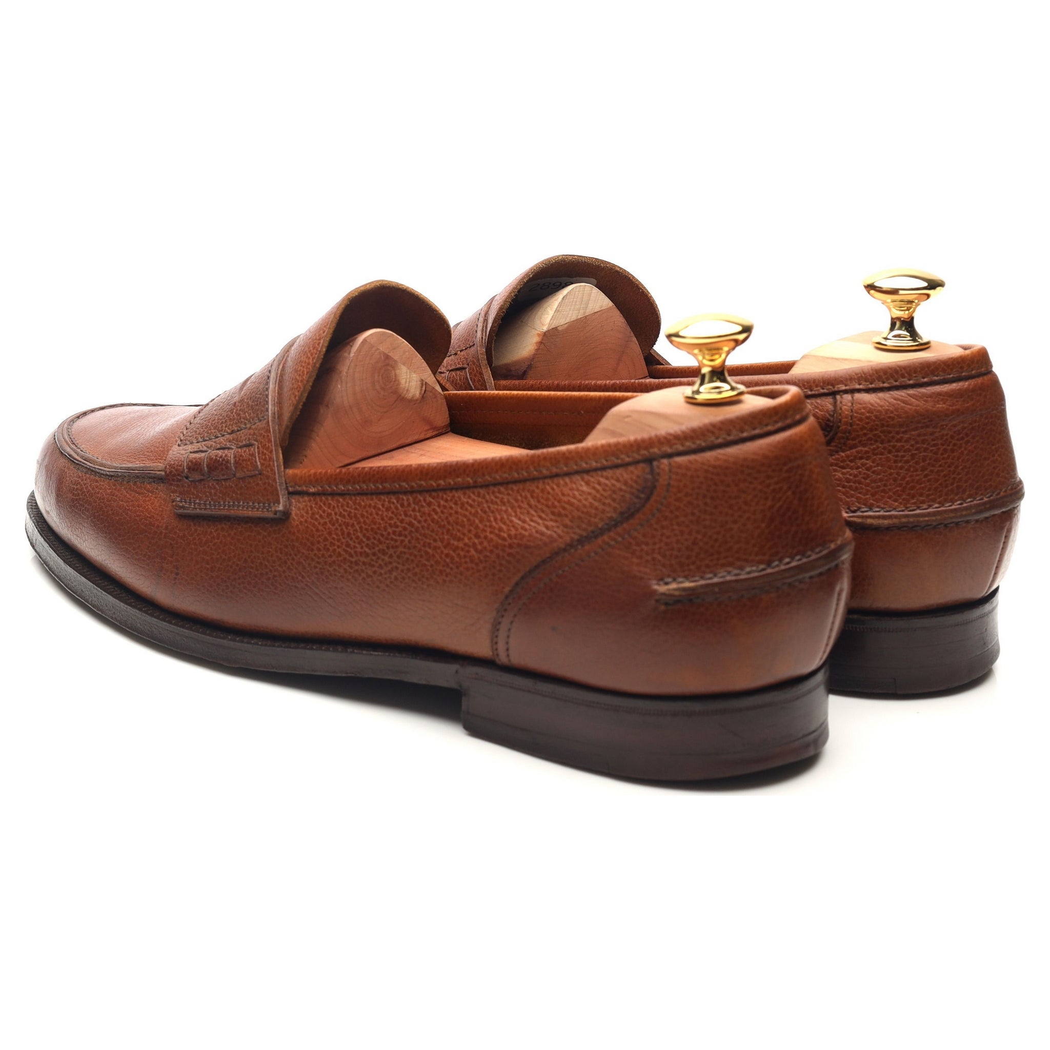 Crockett & Jones mocassins cuir marron UK 11 grainé