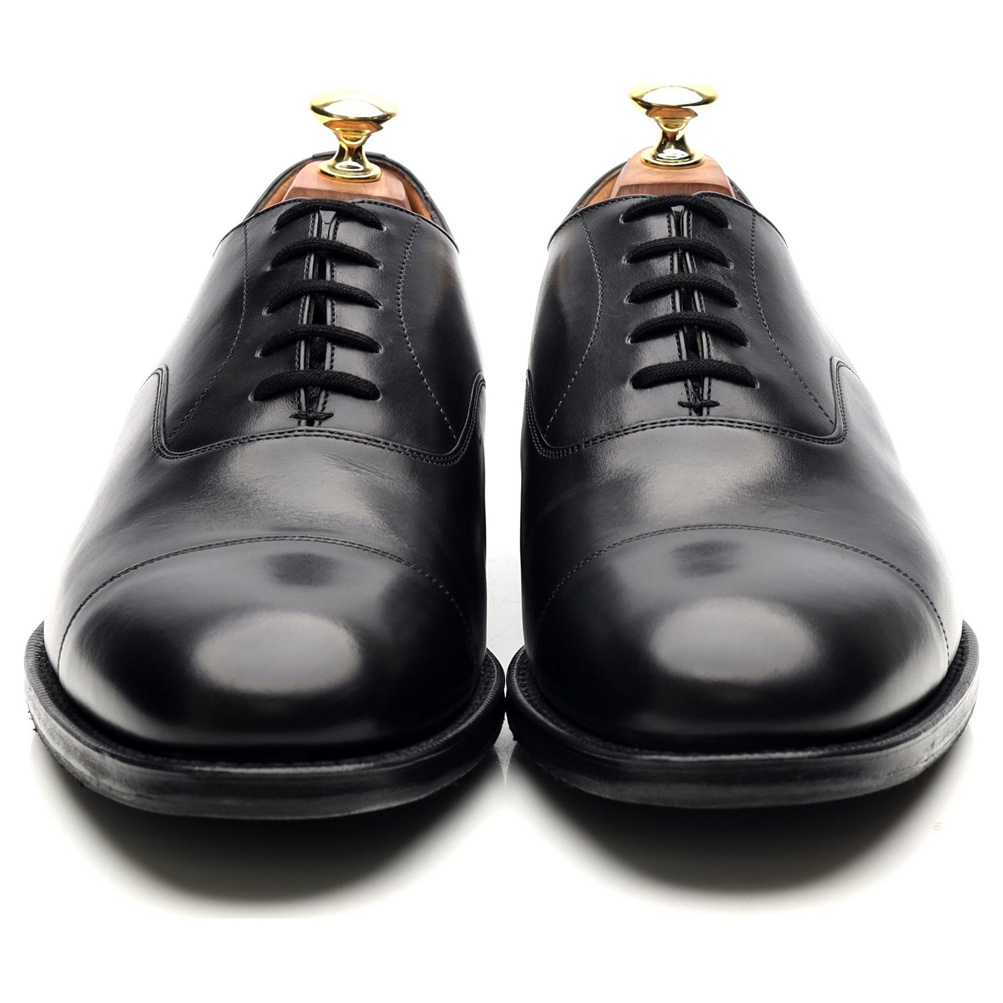 Church's Balmoral oxford cuir noir UK 7.5 bout droit