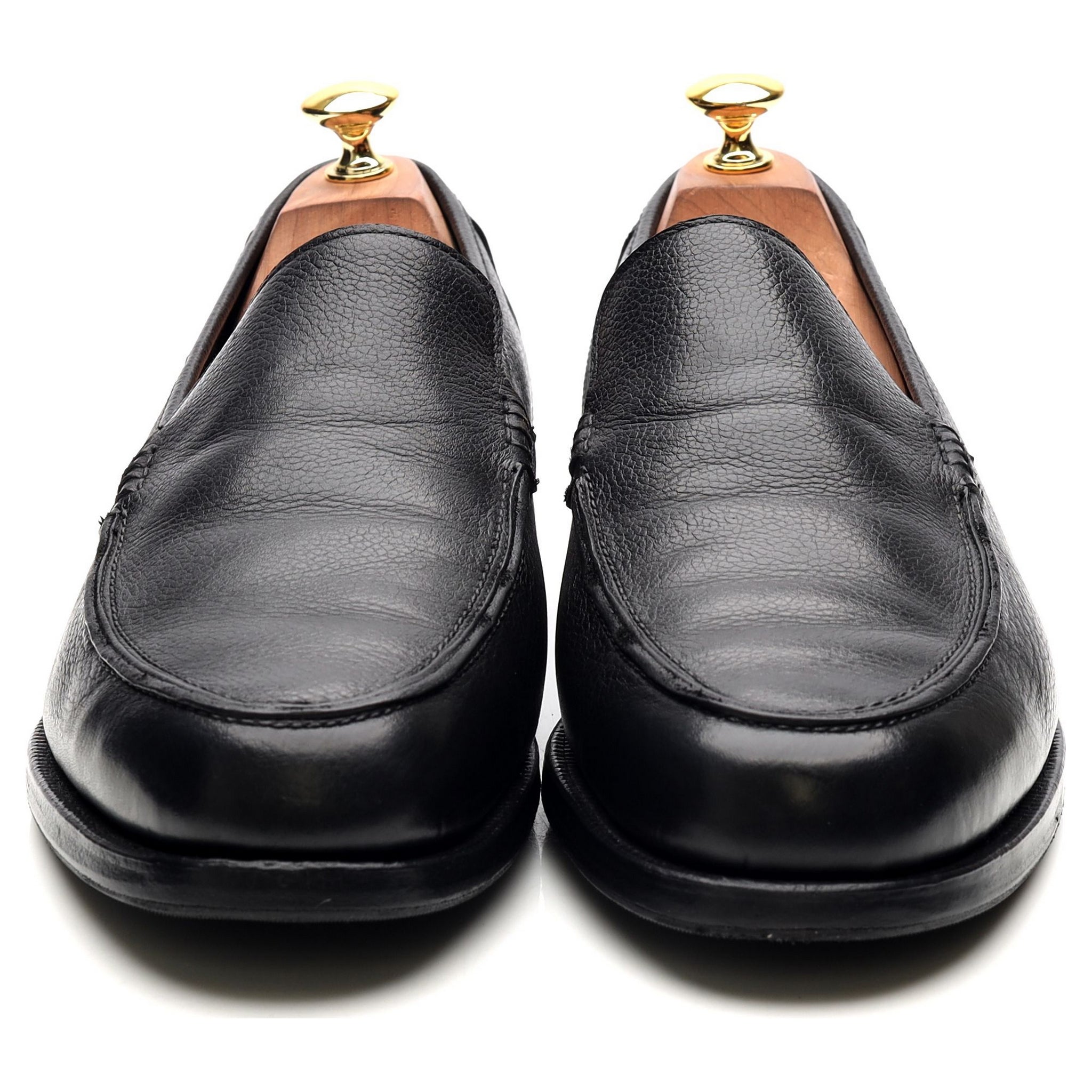 Crockett & Jones mocassin cuir noir UK11 non doublé