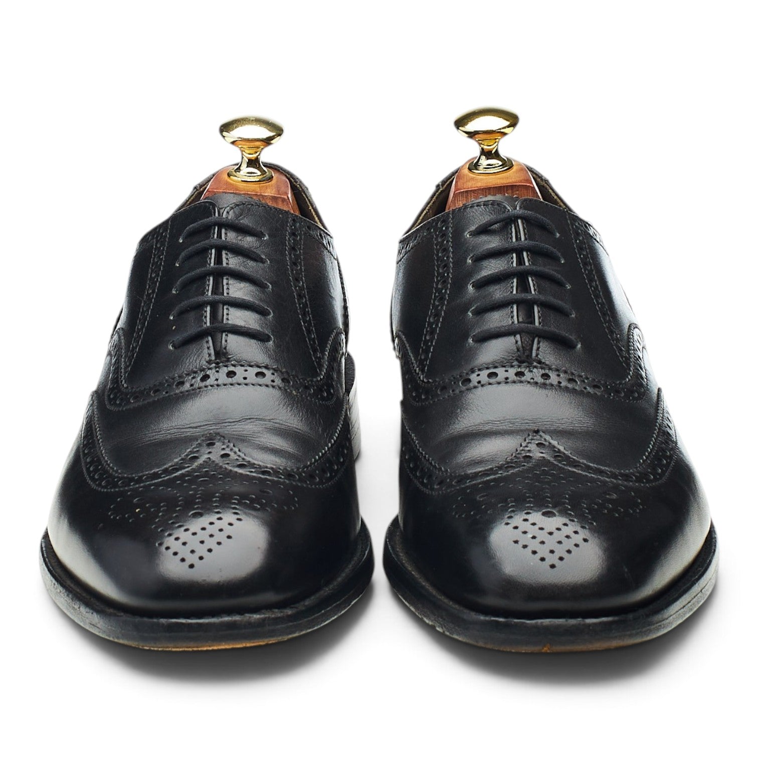 Herring Leamington derbies brogue noires UK 7,5