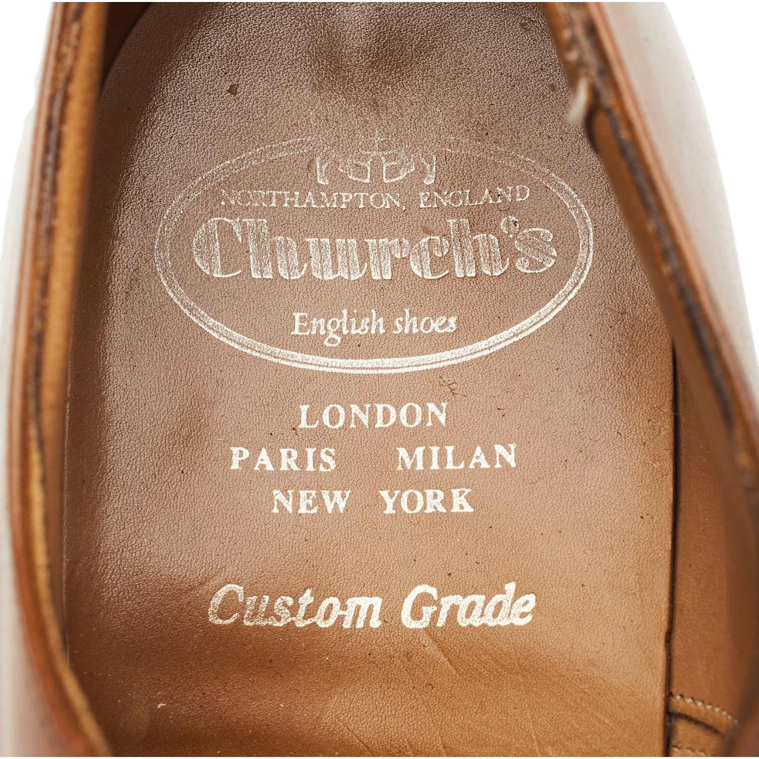 Church's Consul Richelieu Cuir Fauve Bout Droit UK 7.5
