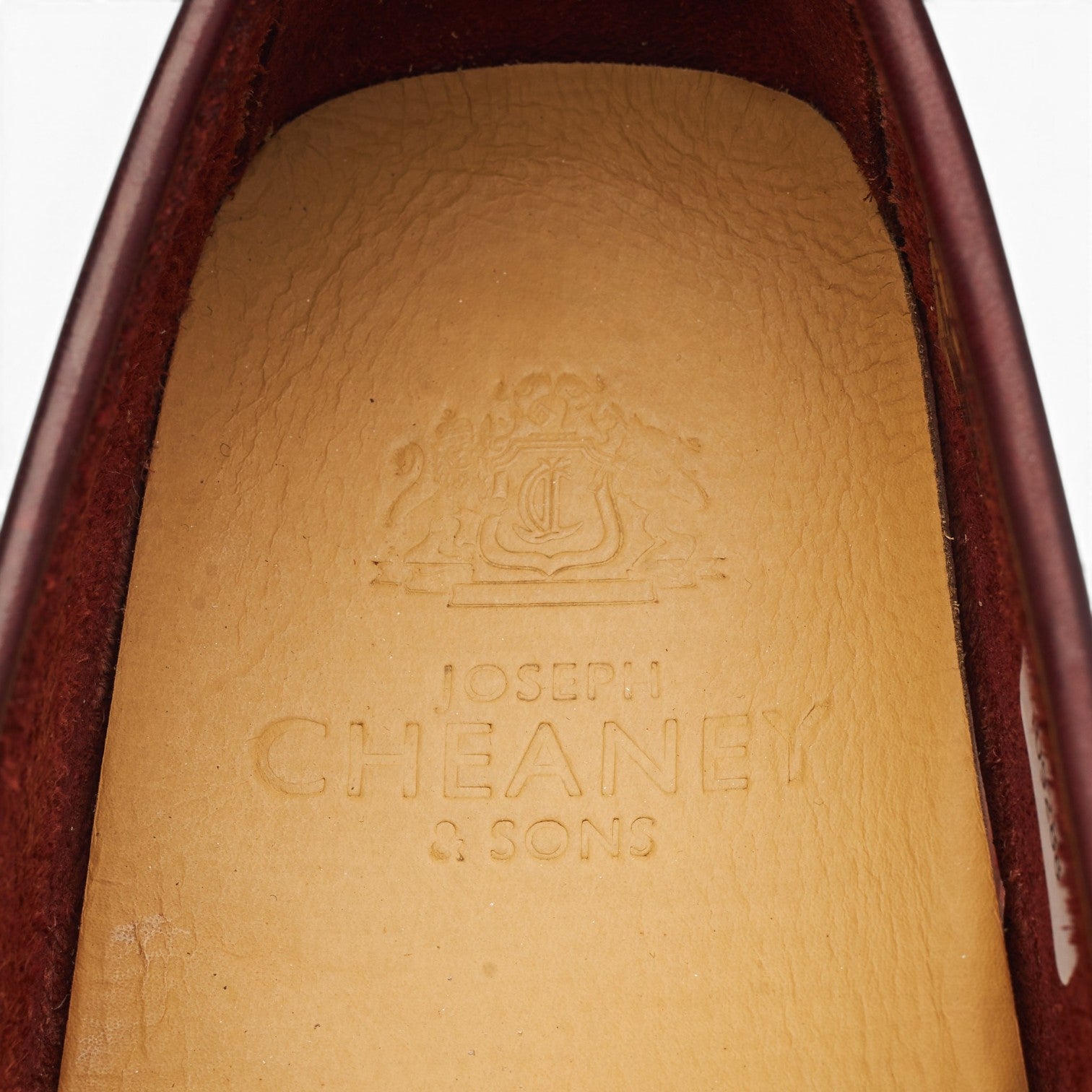 Cheaney Donnington mocassins cuir bordeaux pointure UK 8