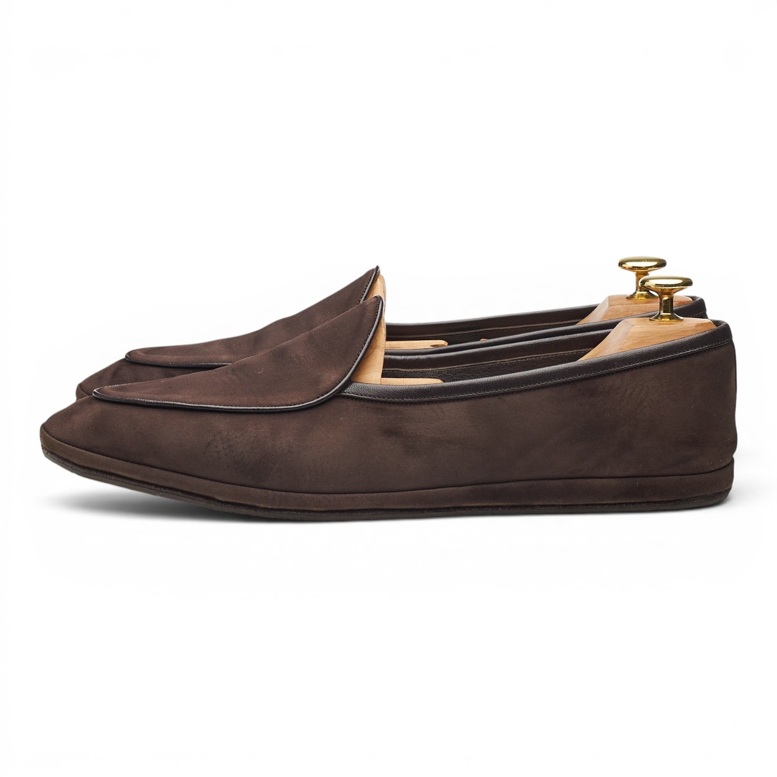 Baudoin et Lange Sagan Classic mocassin suède marron 42
