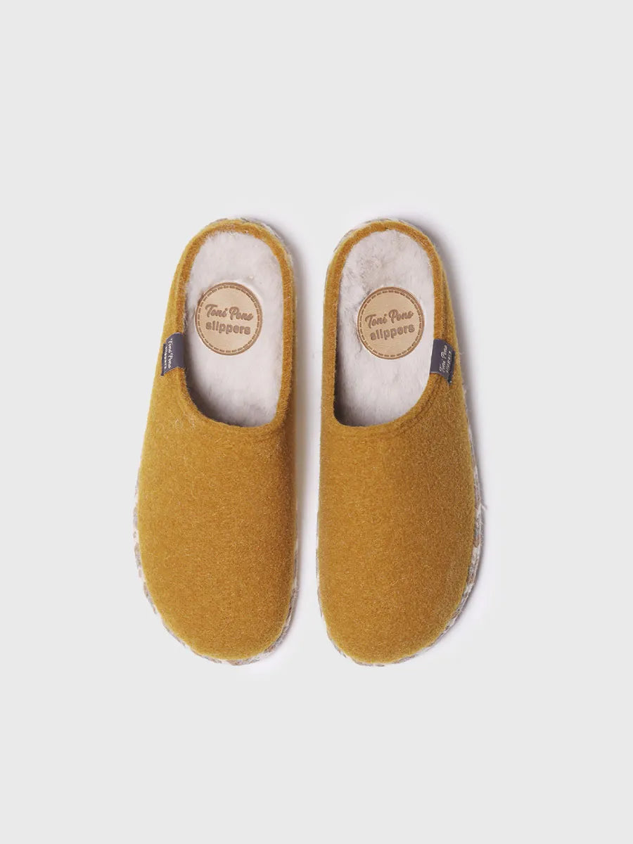 Toni Pons Deli-Fp chaussons feutre ocre