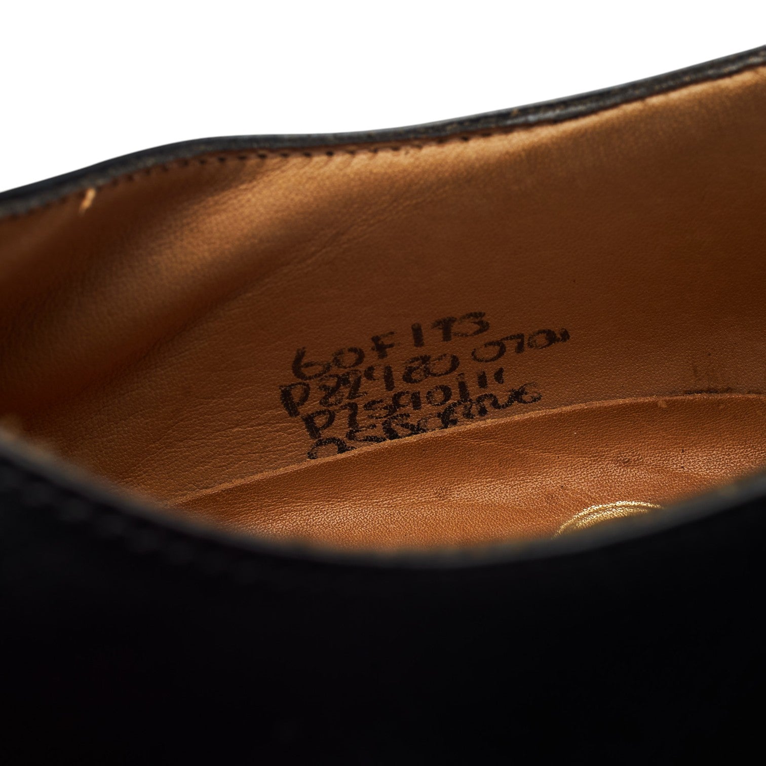 Church's Osborne oxford cuir noir bout droit UK 6