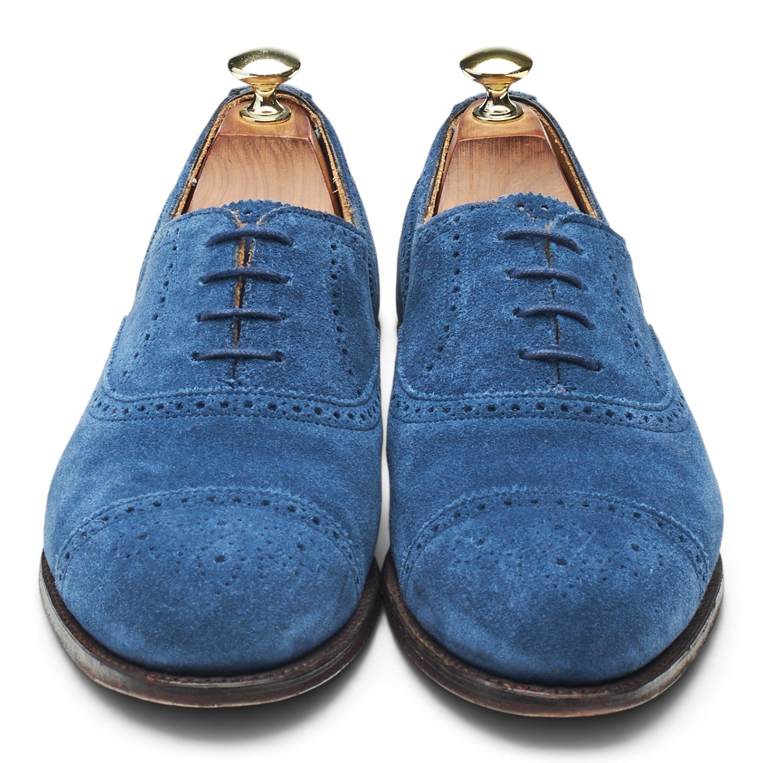 Cheaney Darcey richelieu daim bleu 7,5