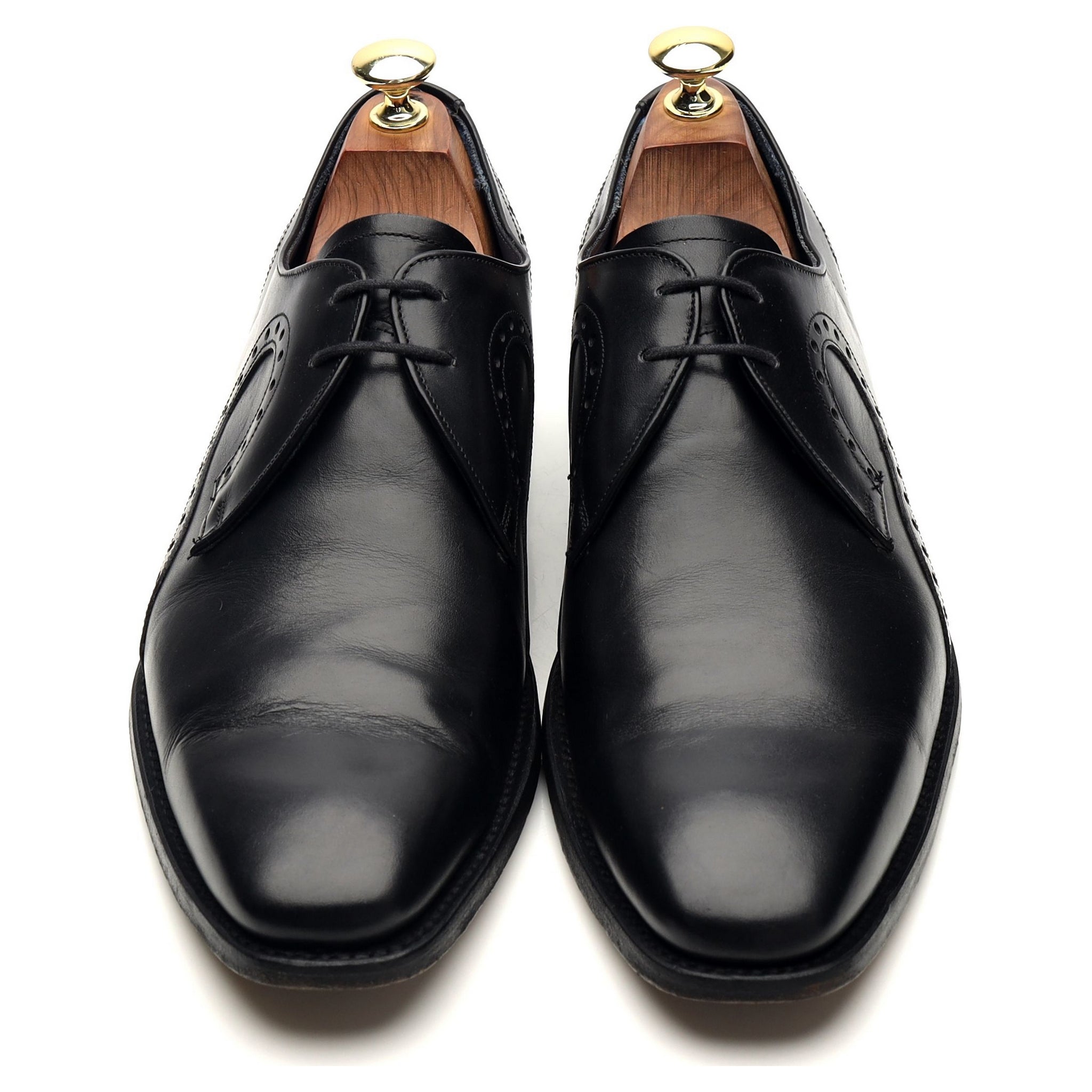 Barker Orlando Derby cuir noir pointure UK 7.5 cousu Goodyear