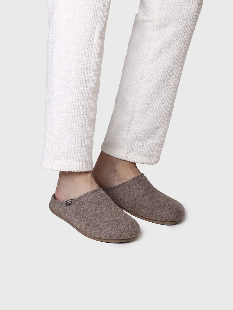 Toni Pons Neo-FR chausson homme feutre recycle taupe