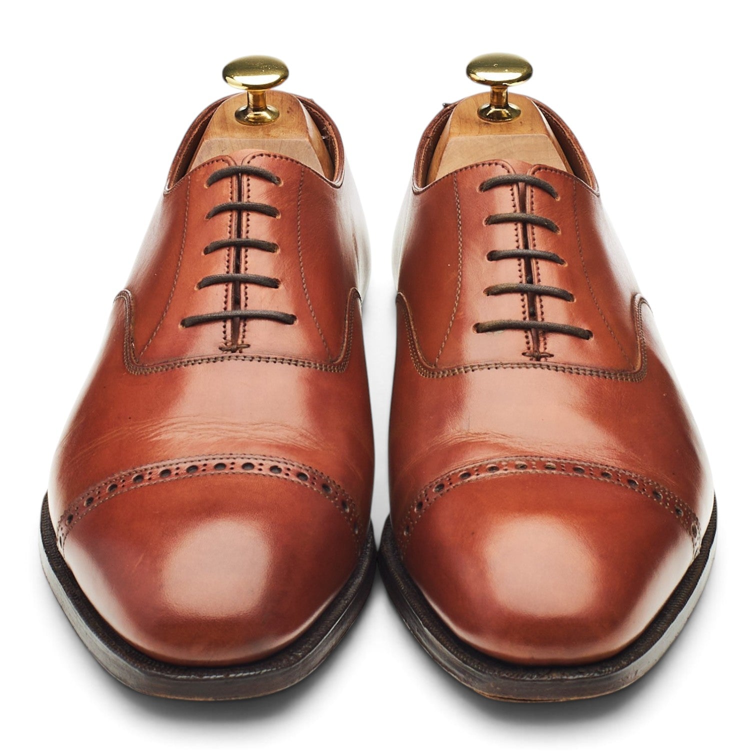Crockett & Jones Belgrave richelieu camel 7,5 UK cuir