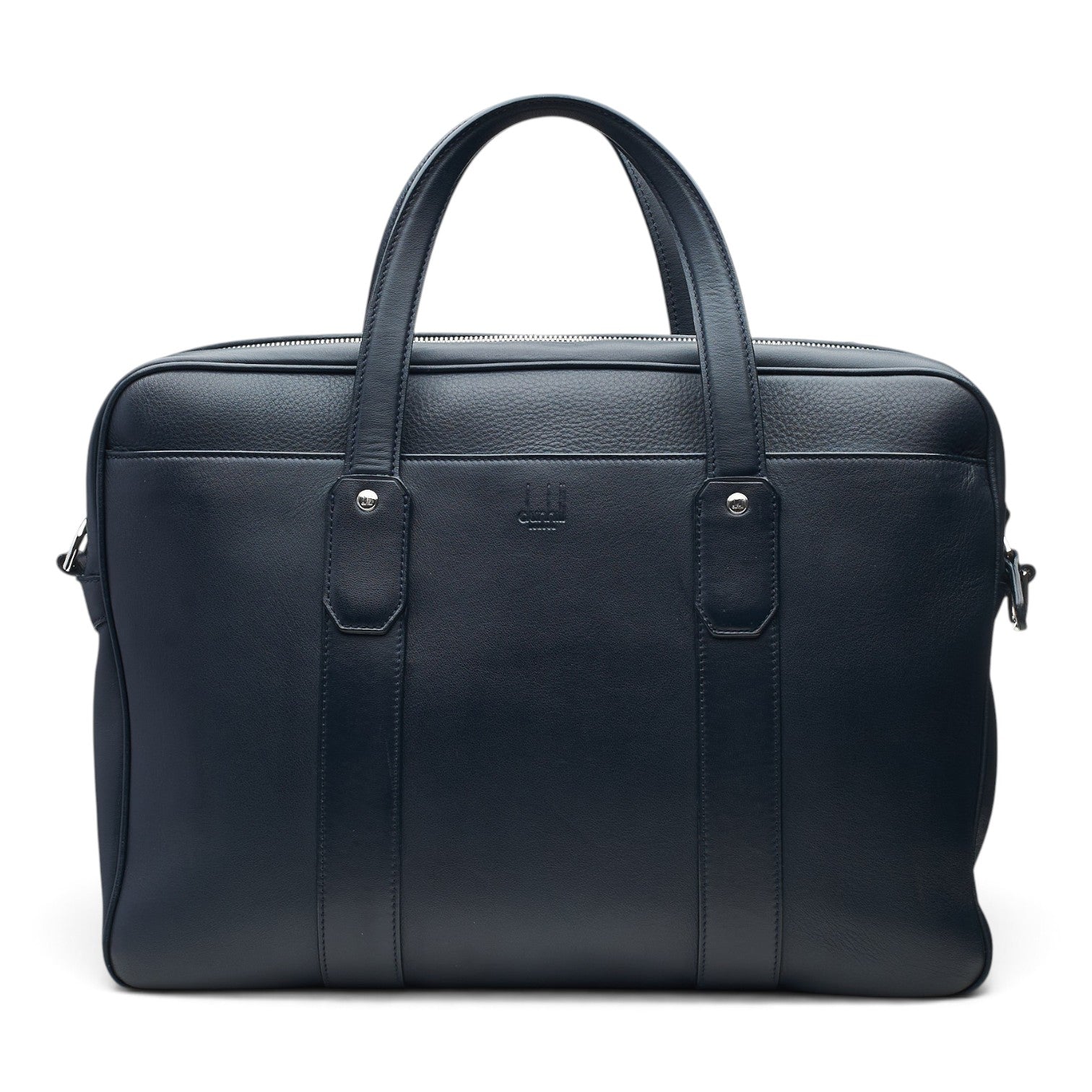 Dunhill Hampstead porte-documents cuir bleu marine