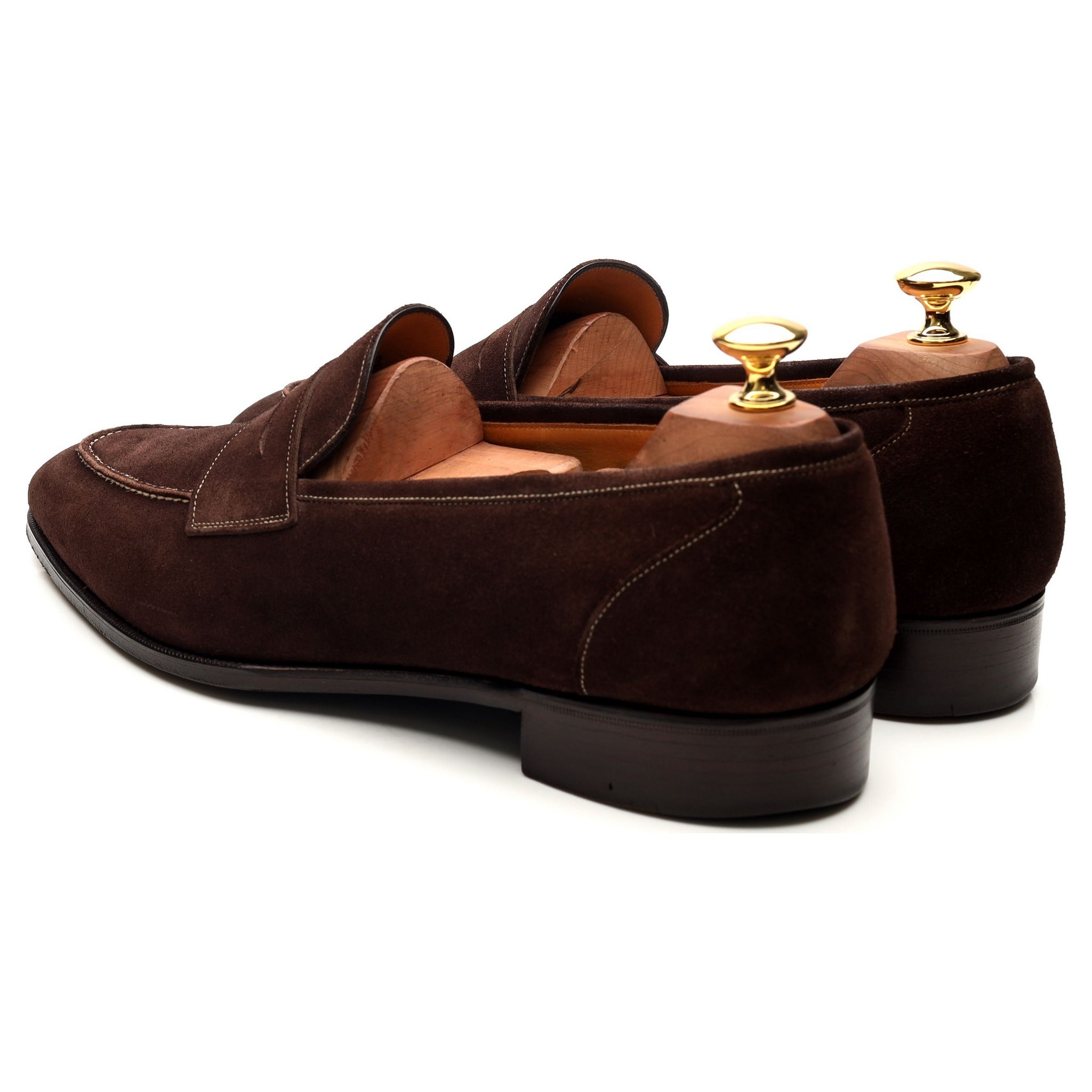 Gaziano & Girling Holkham mocassins daim marron UK 9,5