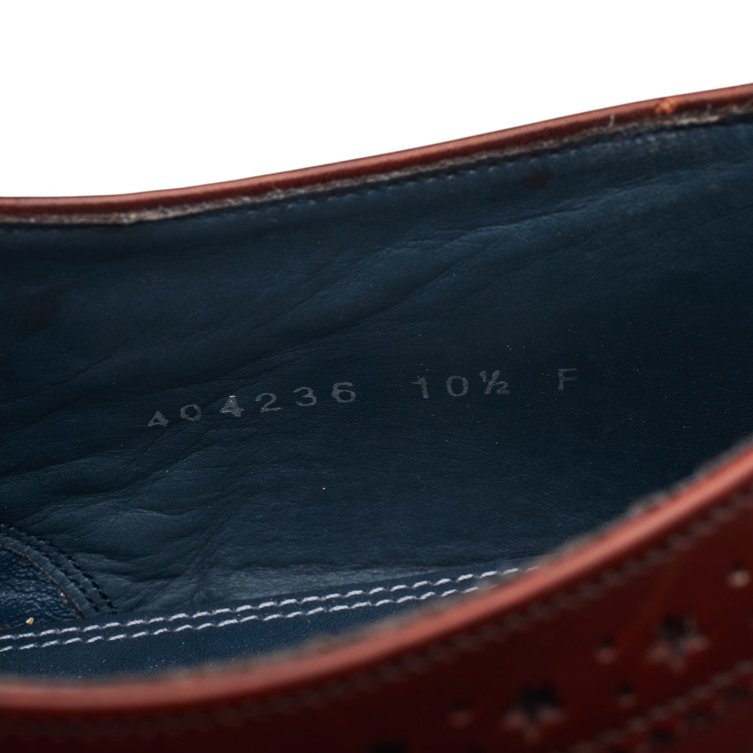 Barker Jensen oxford cuir bordeaux UK 10,5 semelle cuir