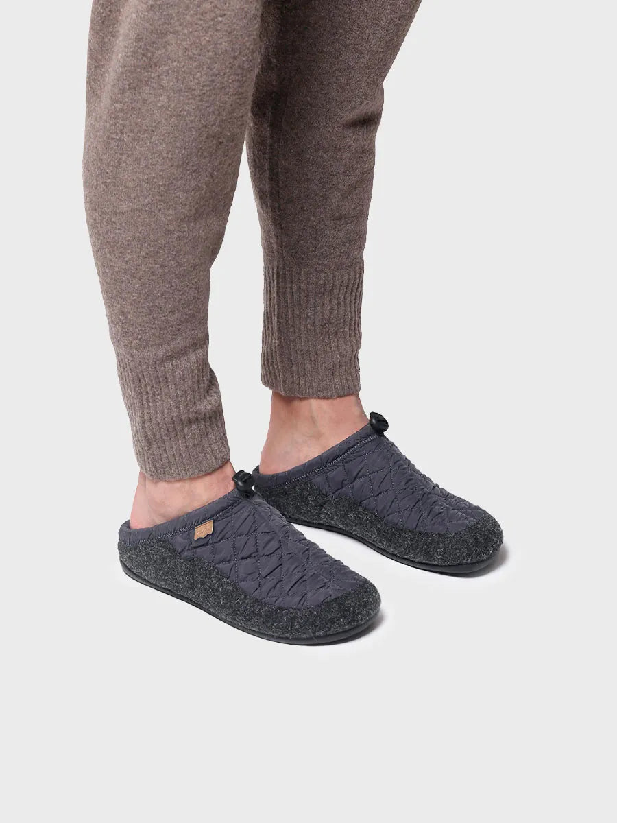 Toni Pons Nadir-UM chaussons homme gris feutrine