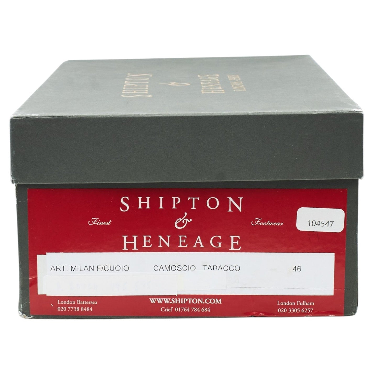 Shipton & Heneage Milan mocassin suède marron UK 12