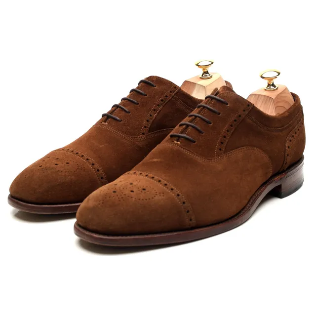 Loake Higham richelieu brogue daim marron 11 UK