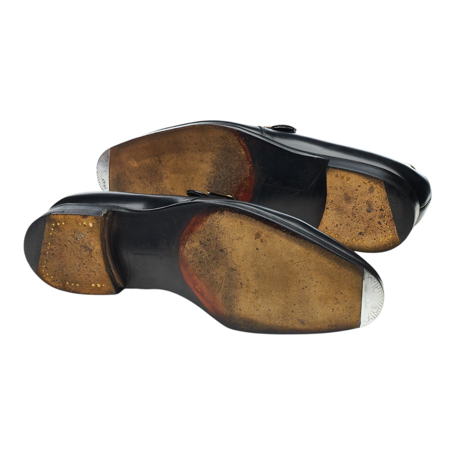 Edward Green Troon monk cuir noir 7.5 UK