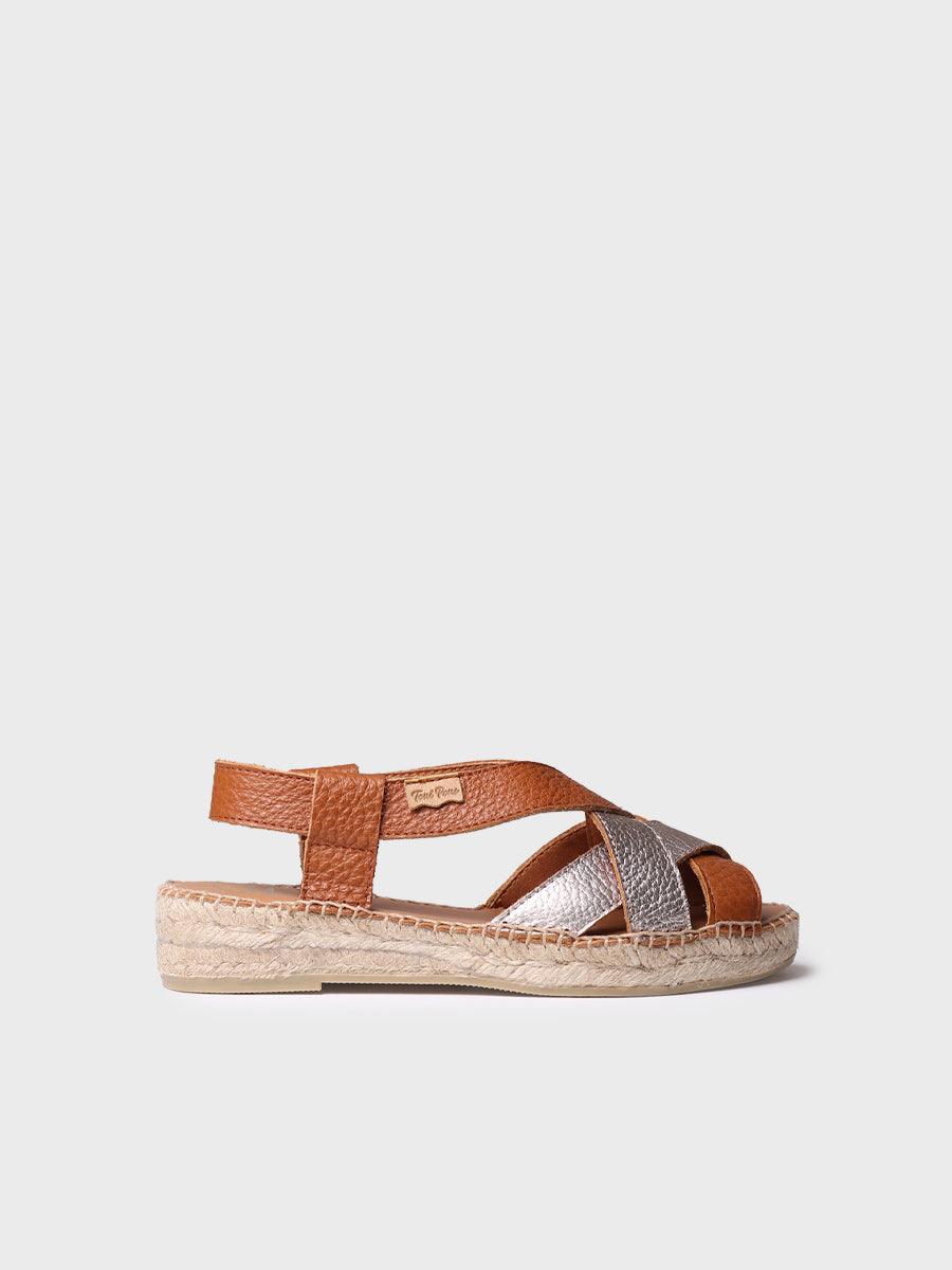 Toni Pons Elia-BG espadrille cuir femme bicolore