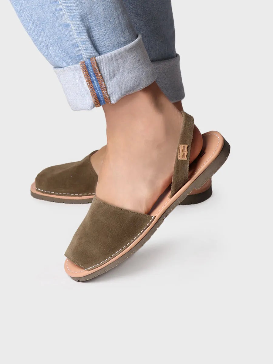 Toni Pons Grau-QT sandale homme cuir fente kaki