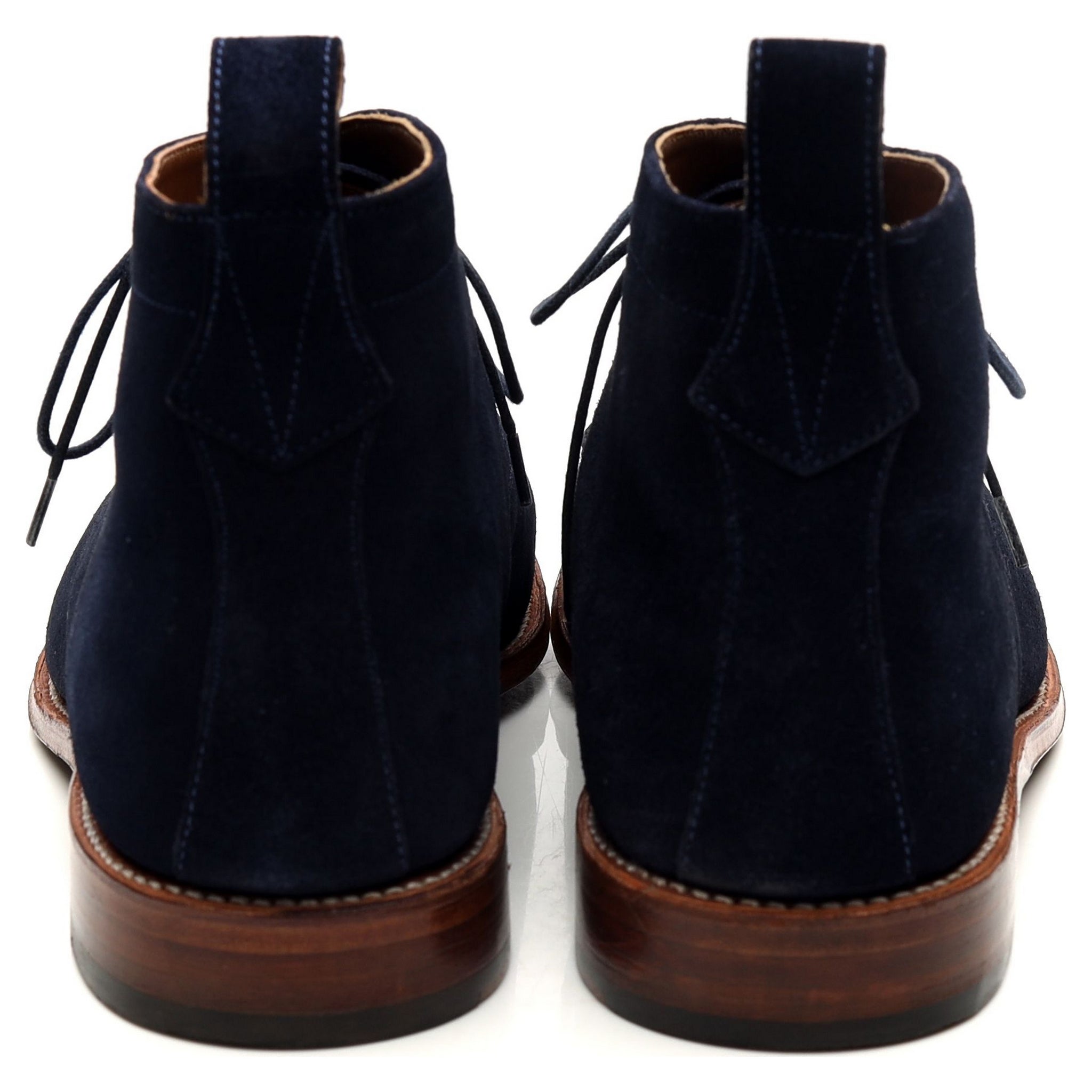 Grenson Marcus bottines chukka daim bleu marine UK 10