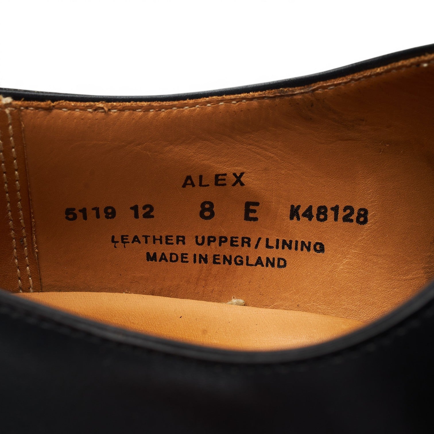 Crockett & Jones Alex richelieu cuir noir UK 8