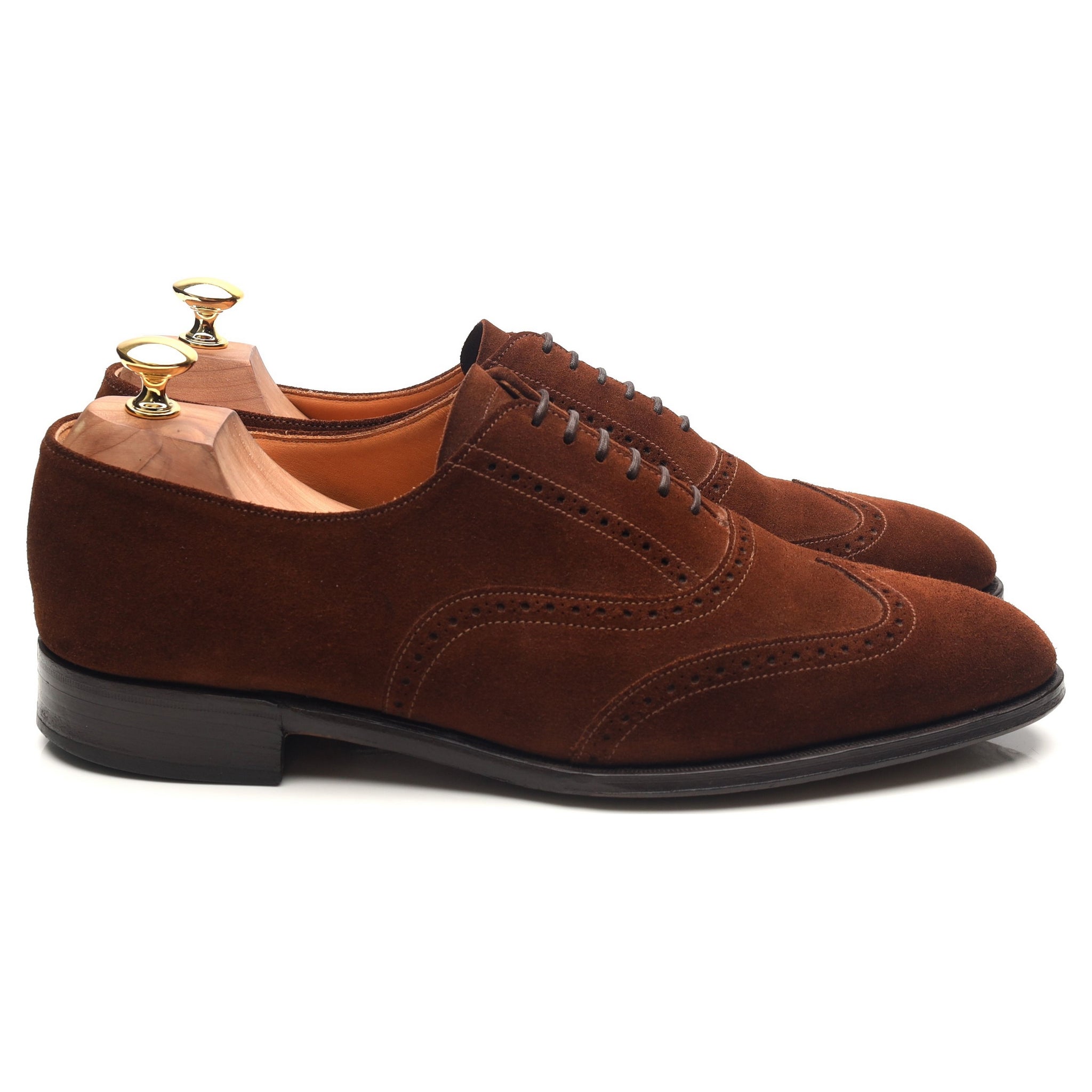 Grenson Vintage Brogues oxfords daim marron 10,5 UK