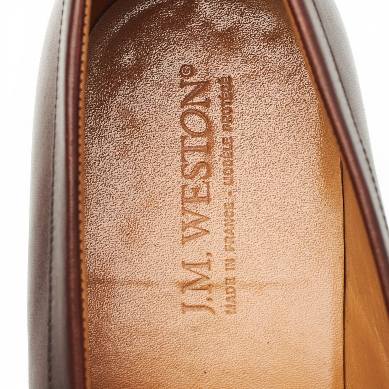 J.M. Weston 489 mocassins cuir marron UK 9,5