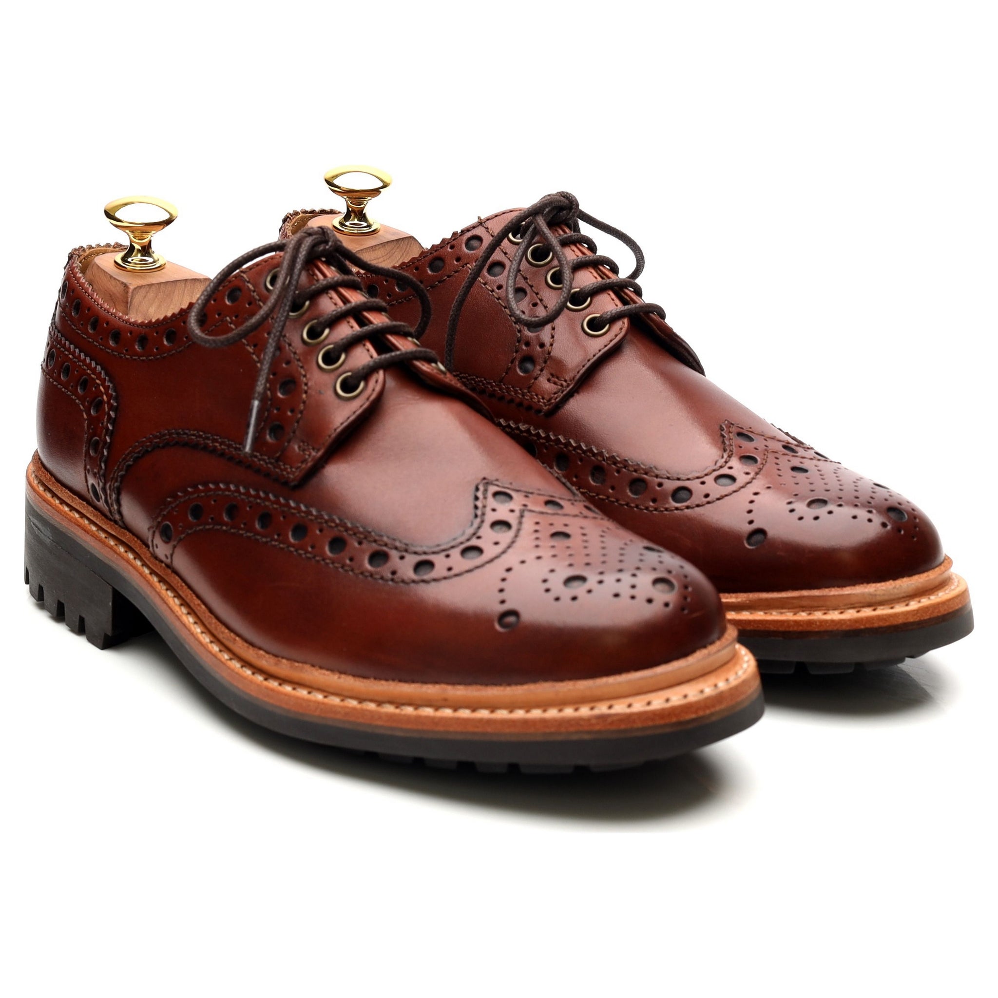 Grenson Archie derby cuir camel UK 6.5