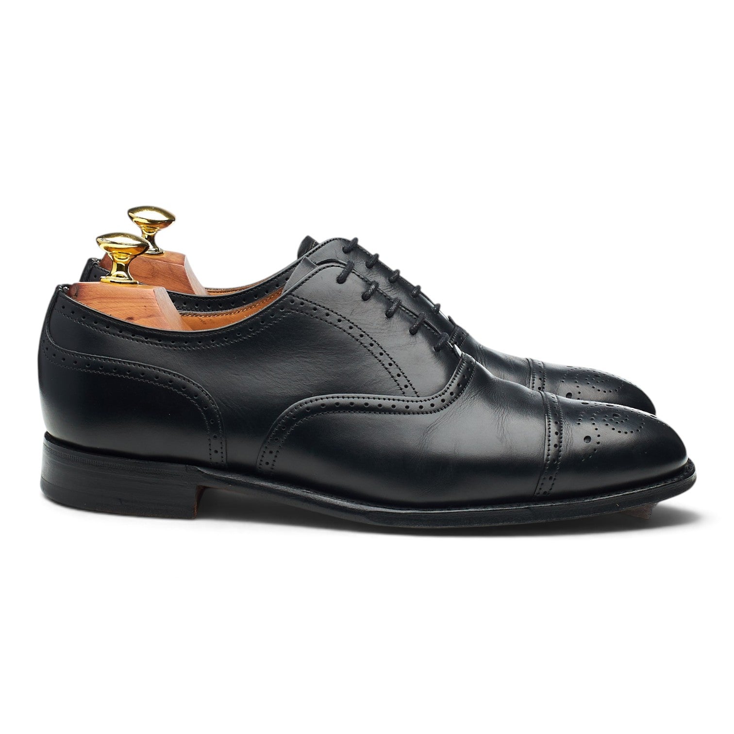 Cheaney PA021 oxford cuir noir bout droit pointure 41