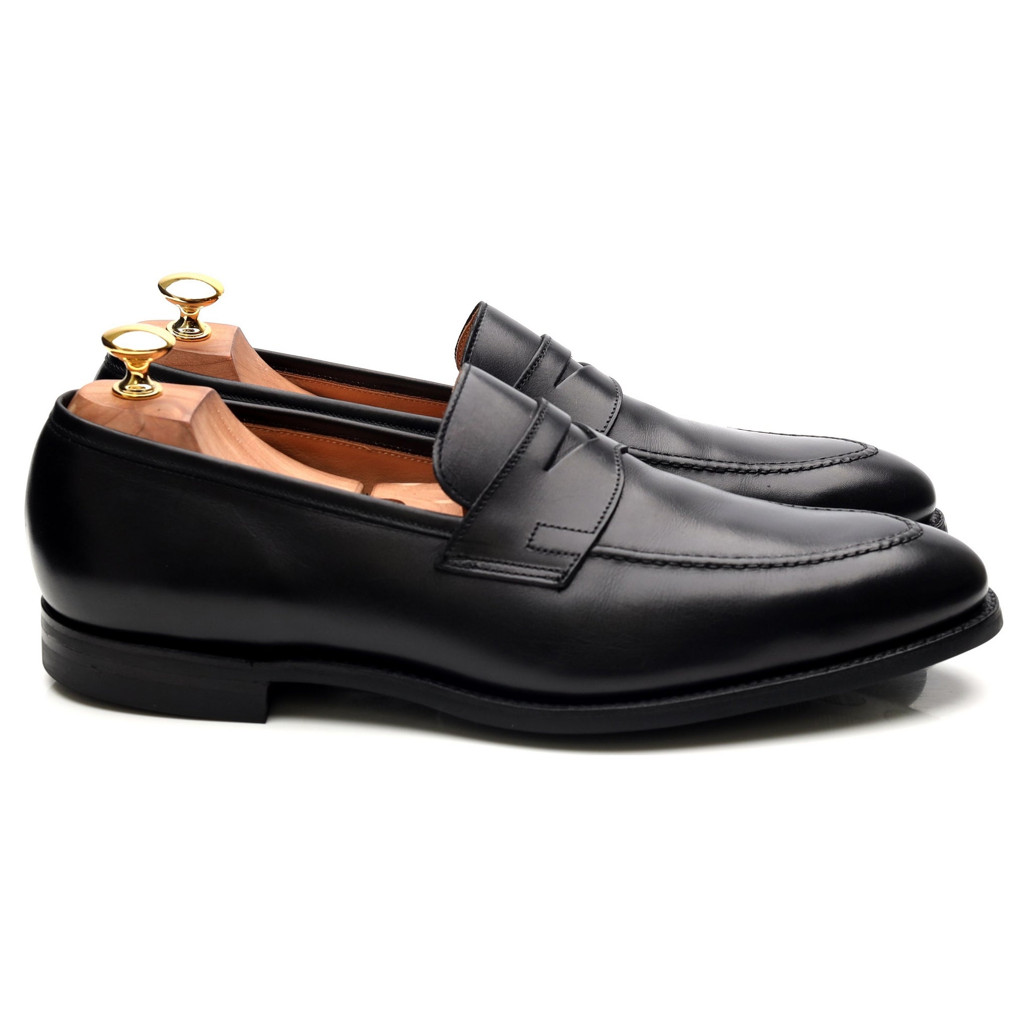 Crockett & Jones Sydney mocassins cuir noir UK 10