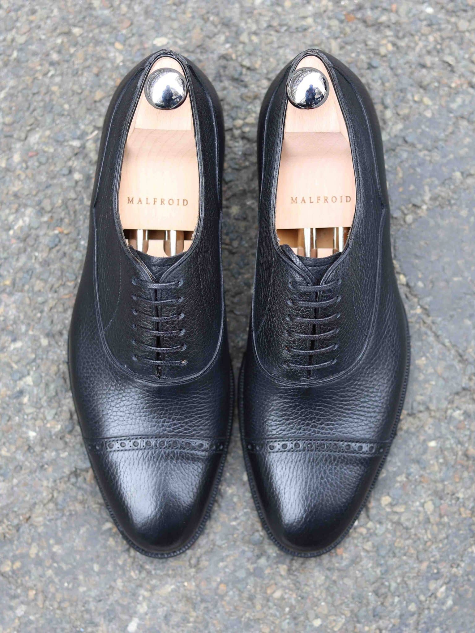 Malfroid Astoria richelieu cuir grainé cousu Goodyear