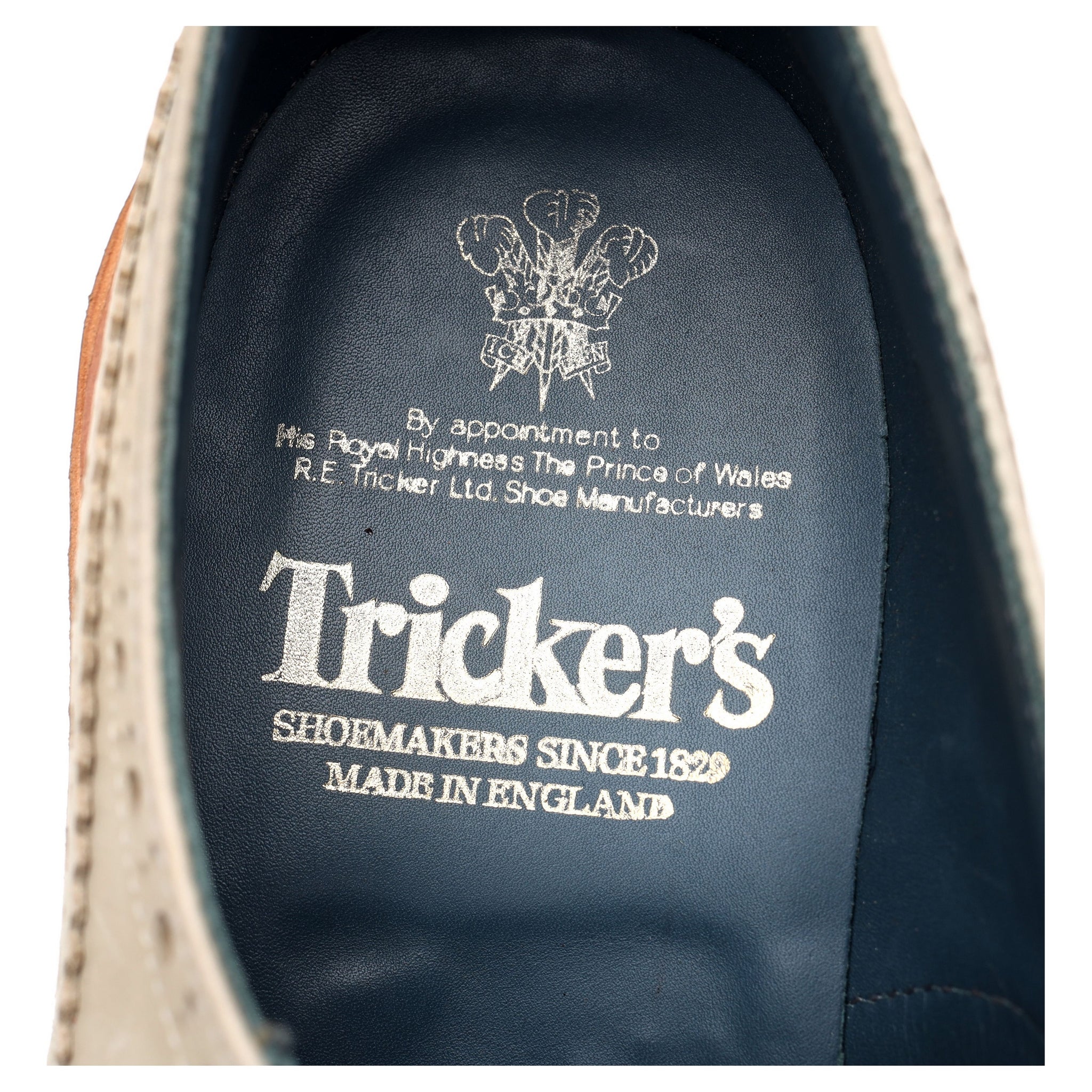 Tricker's Durham derbies cuir crème UK 7,5
