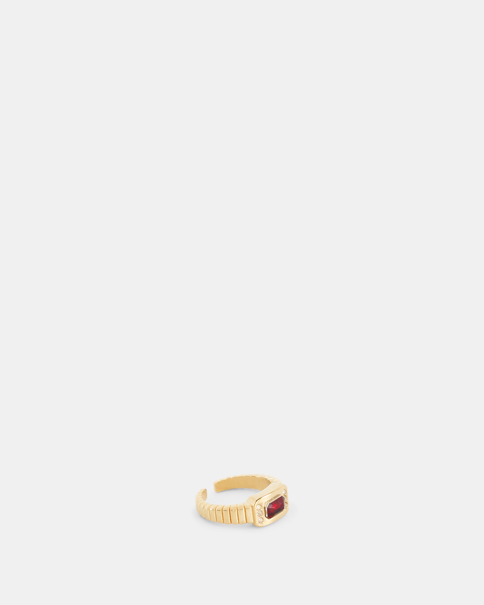 Nodaleto Ruby Venice Ring bague dorée rubis