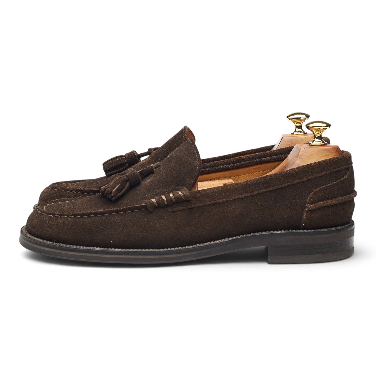Jones Bootmaker mocassins glands daim marron UK 8