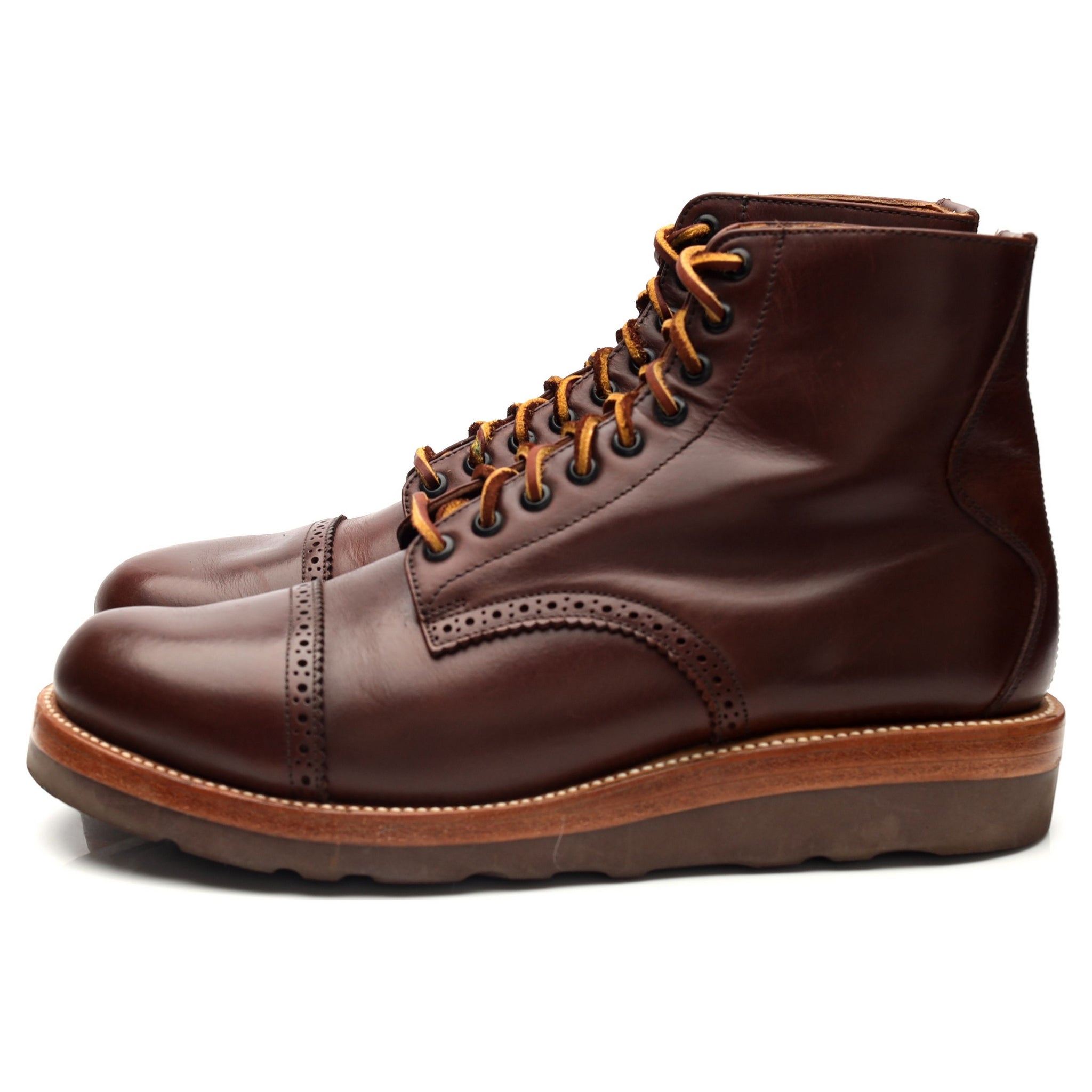 Yuketen Johnson boots cuir marron pointure UK 6.5