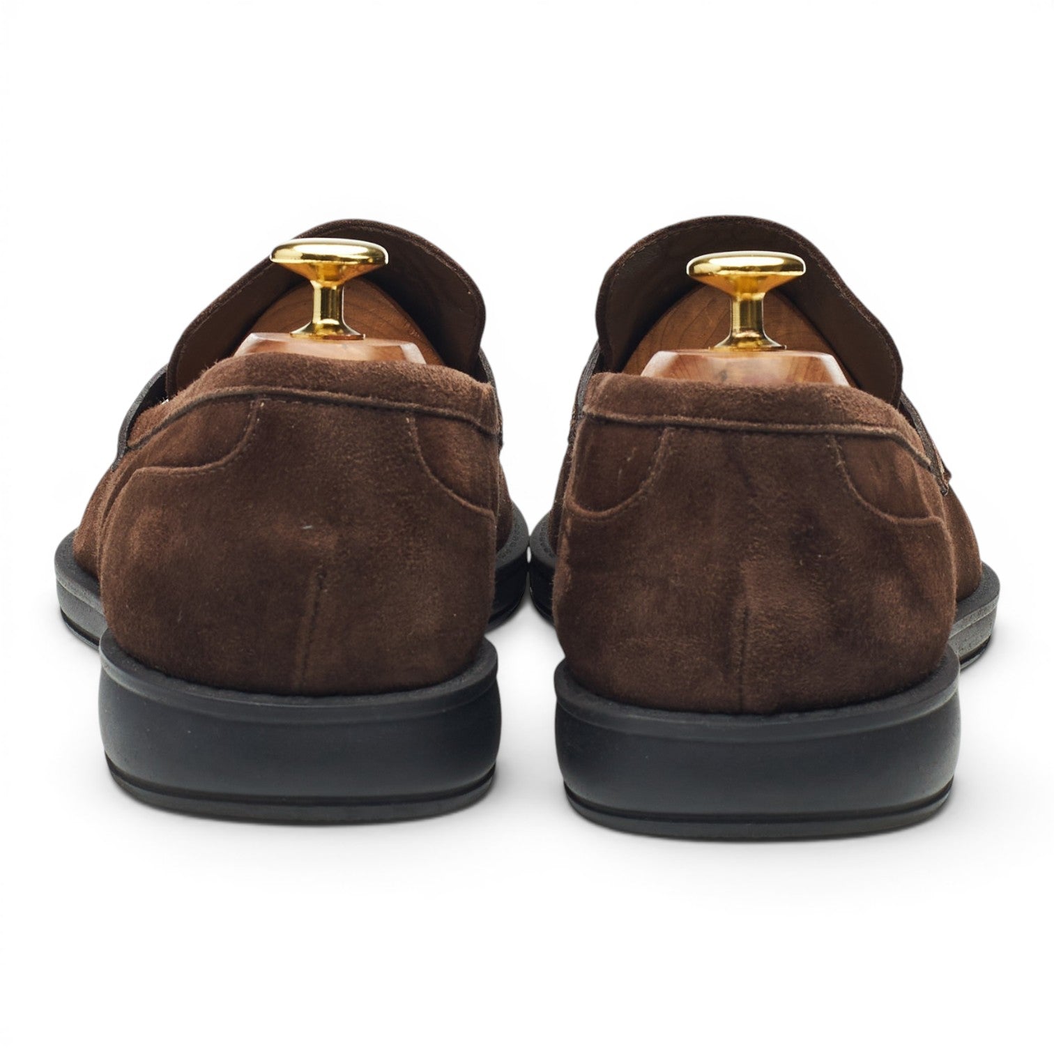 Brioni mocassin penny suède marron 8 UK