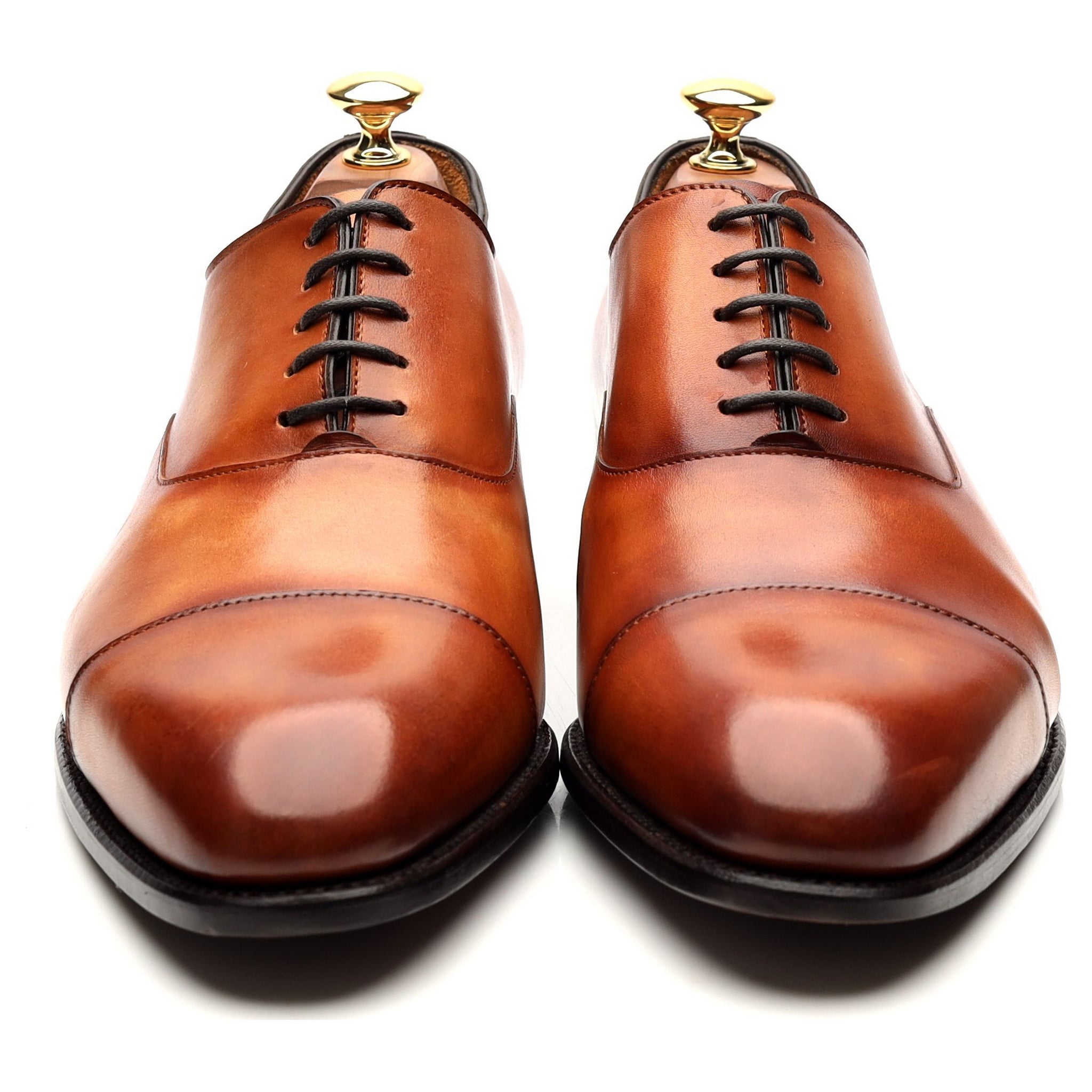 Carlos Santos Harold richelieu cuir tabac UK 9