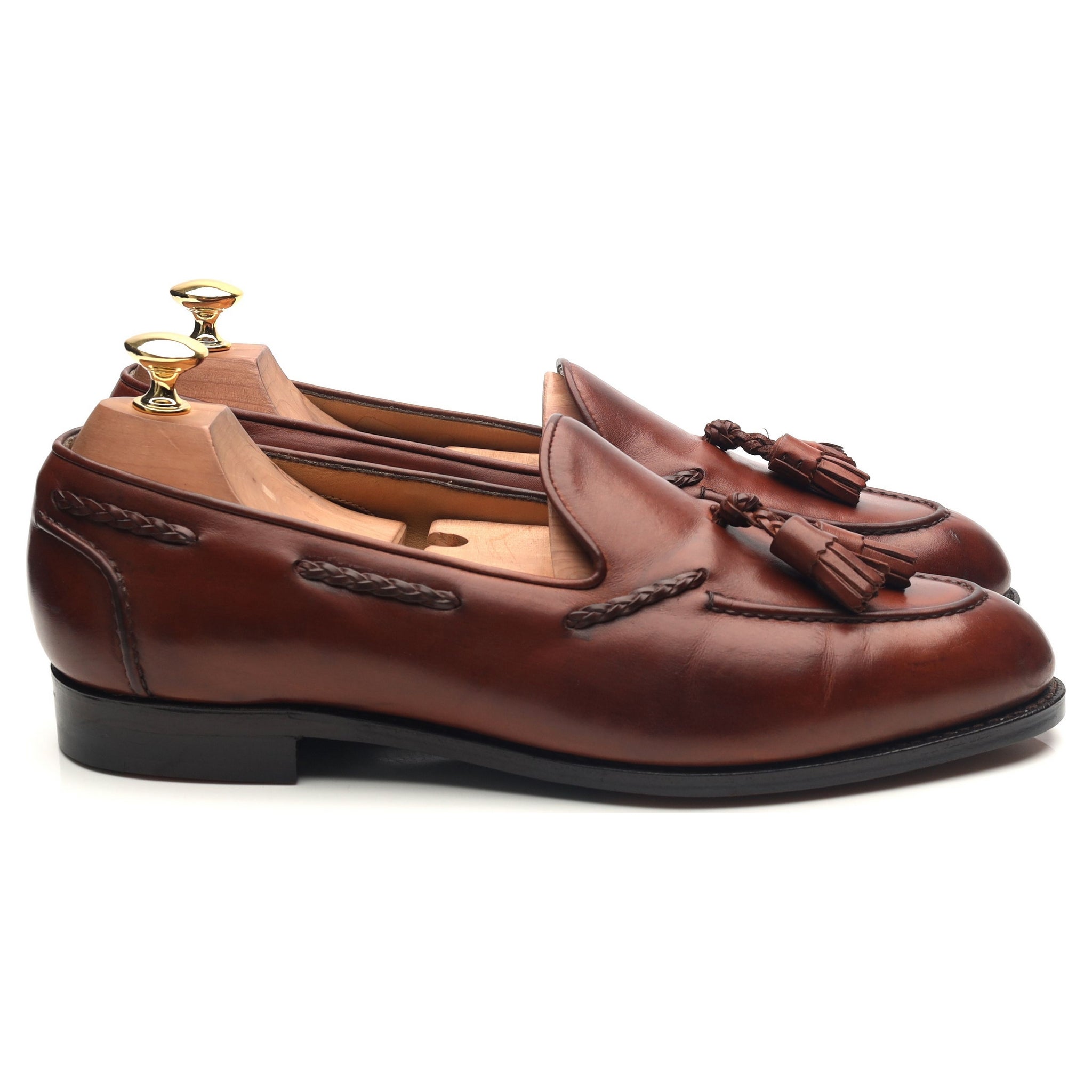 Edward Green Belgravia mocassins cuir marron pointure 9