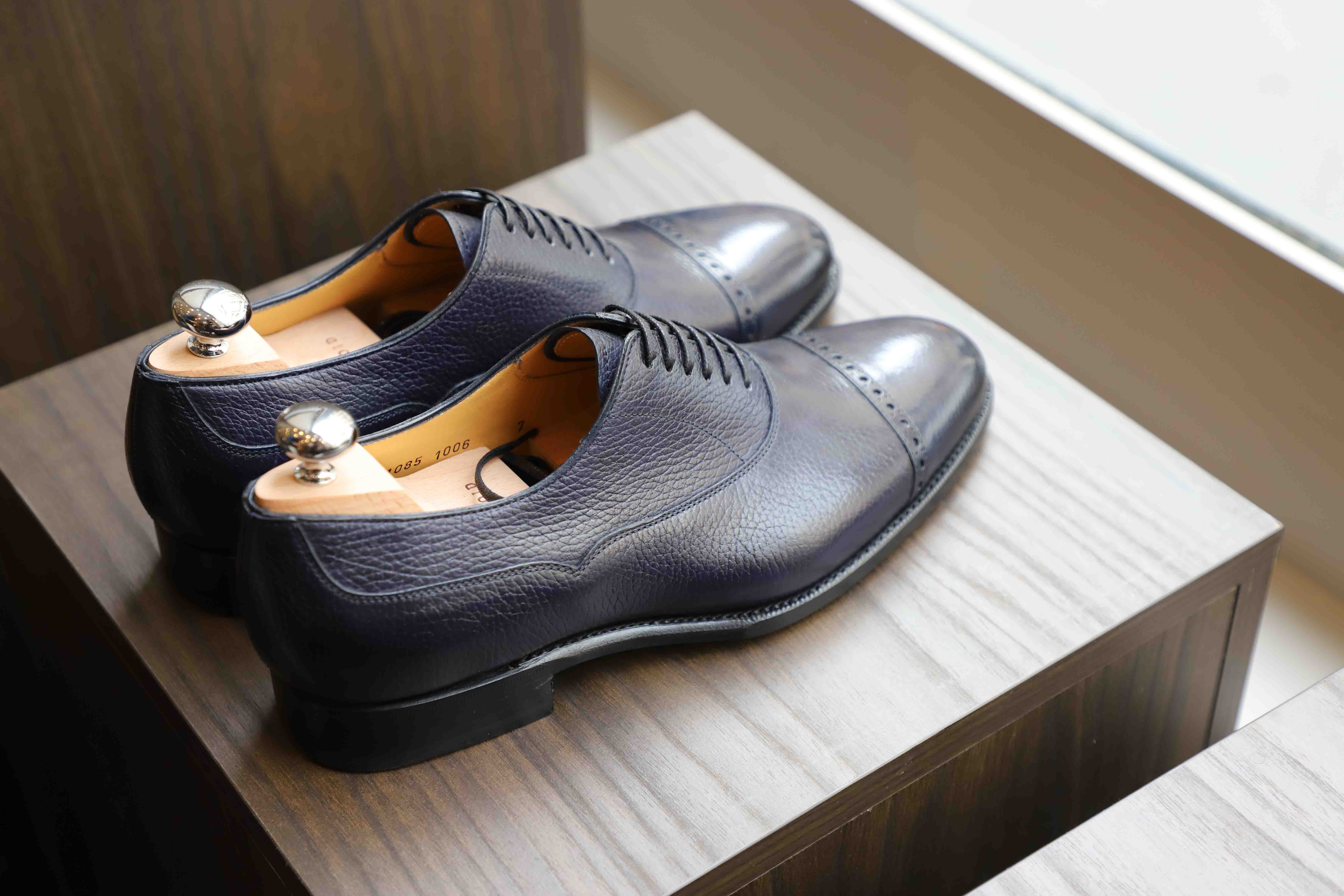 Malfroid Astoria oxford cuir grainé cousu Goodyear