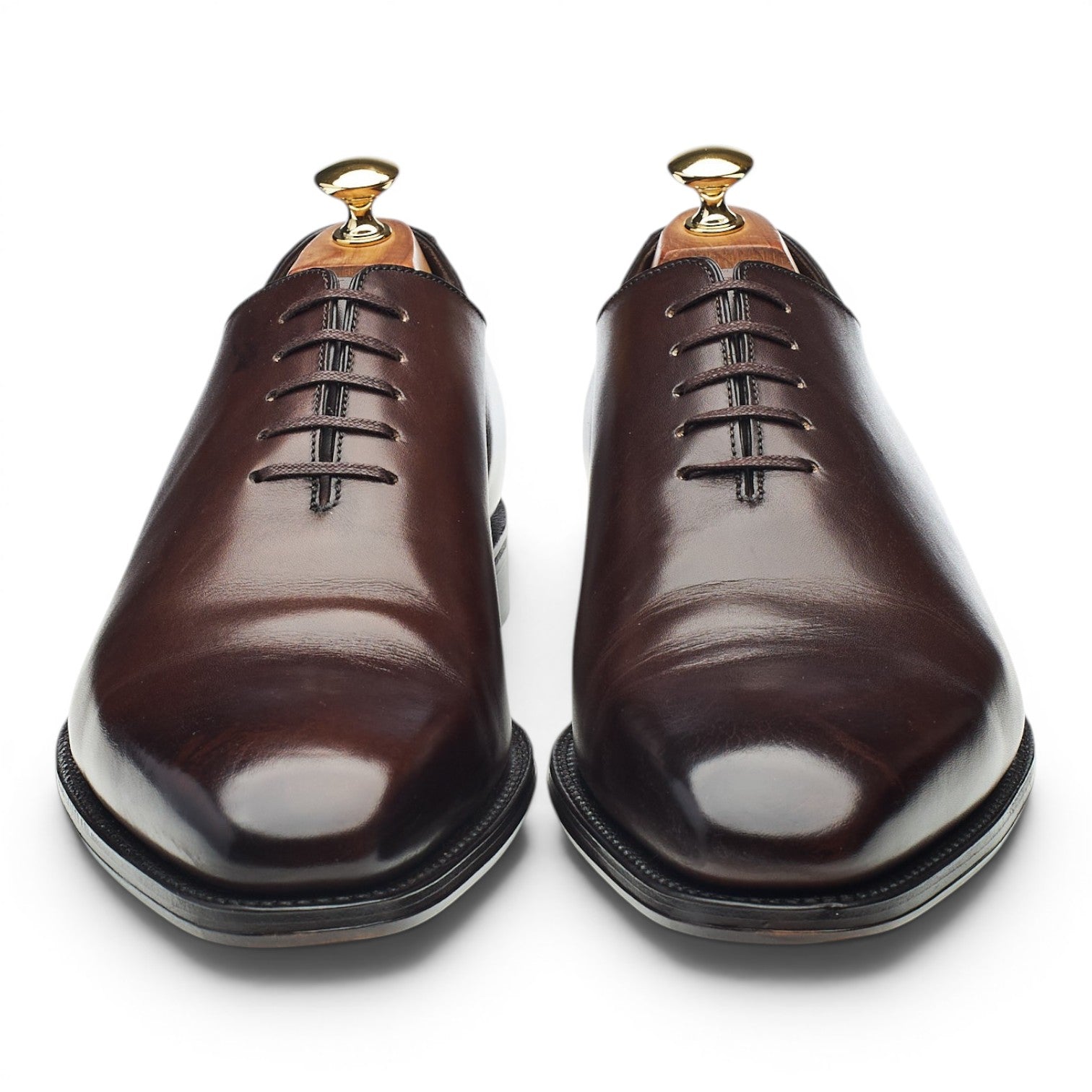 Loake 1880 Wholebury oxford cuir marron foncé UK 10