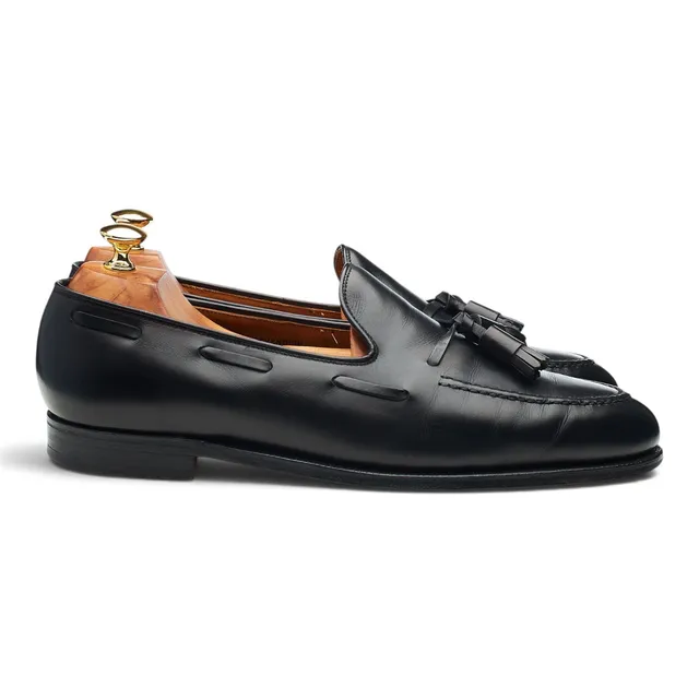 Crockett & Jones Cavendish mocassins cuir noir UK 10.5