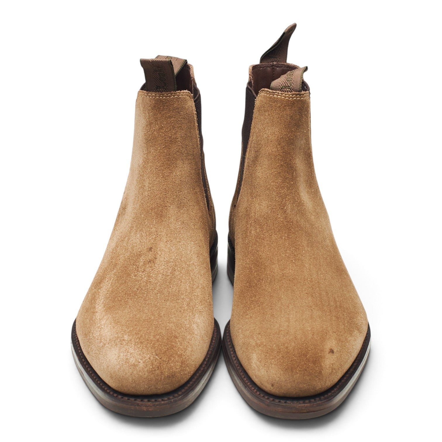Loake 1880 Emsworth bottines chelsea suède marron UK 8