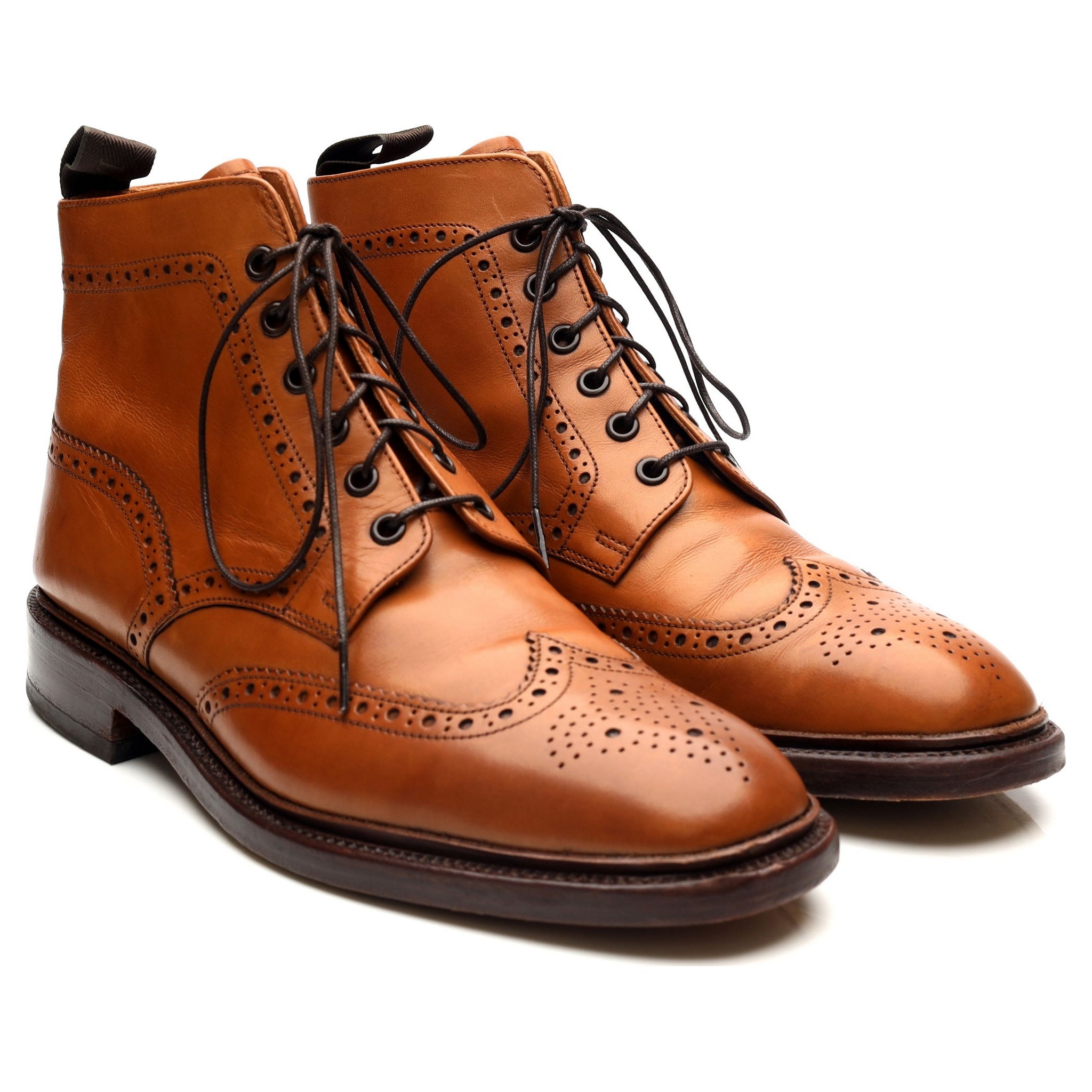 Loake 1880 Burford 2 bottines brogue cuir marron 9 UK